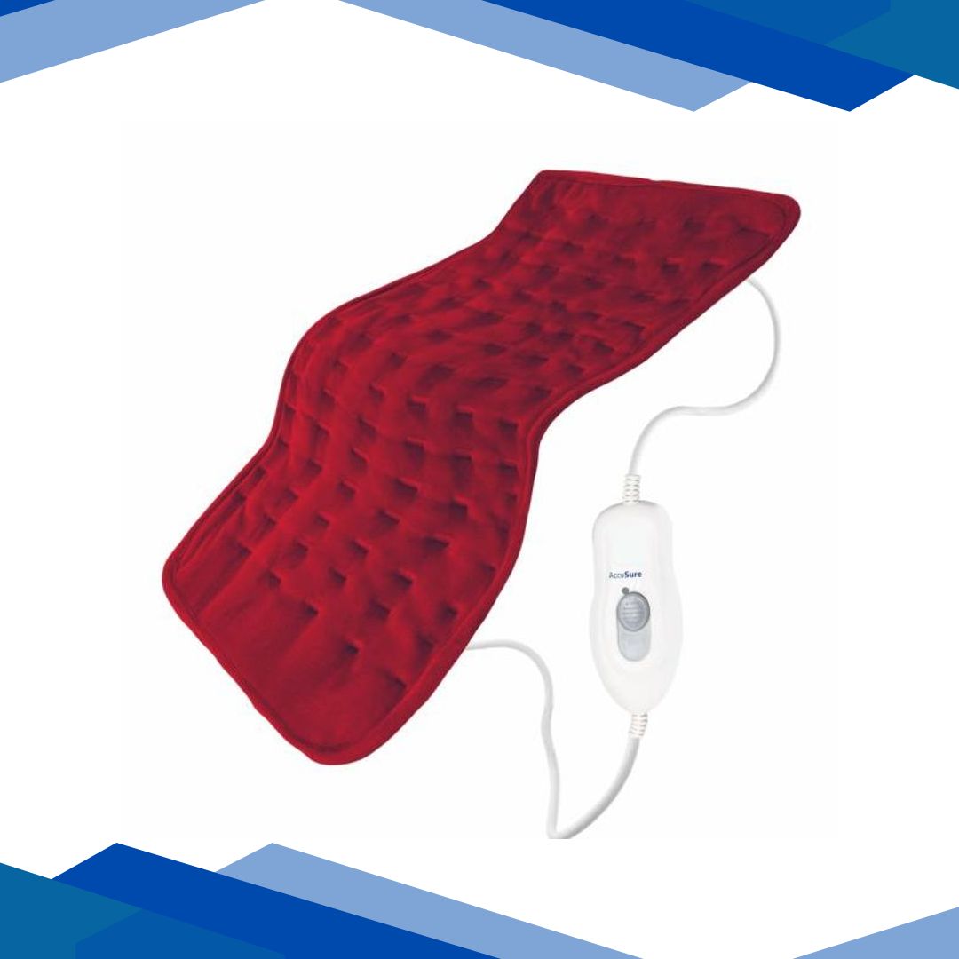 AccuSure Fabric Heating Pad – Maroon (Regular) 1’s