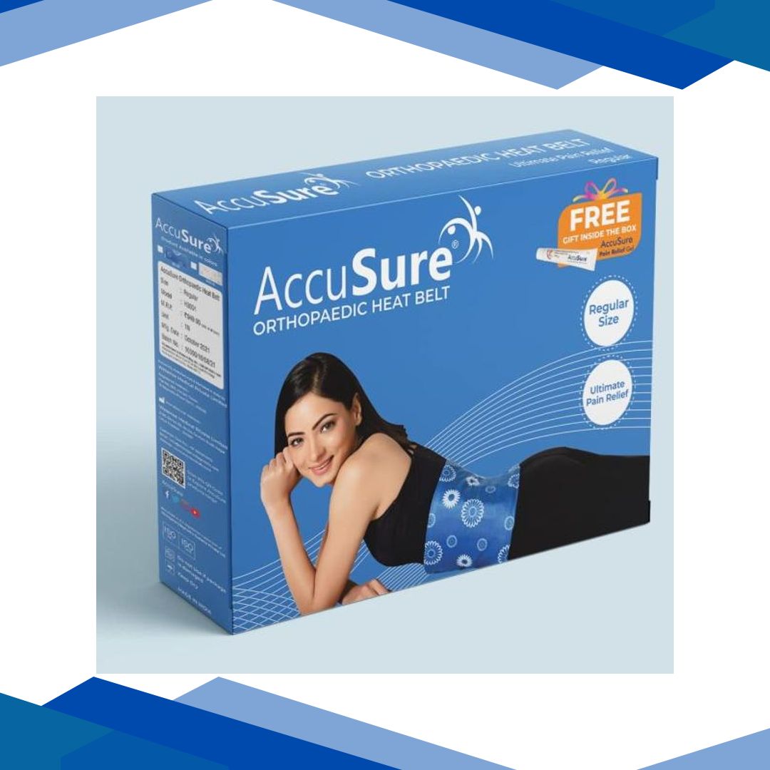 AccuSure Orthopaedic Fast Heating Belt – Blue (XL) 1’s