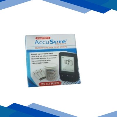 AccuSure Sensor Blood Glucose Test Strip 25’s