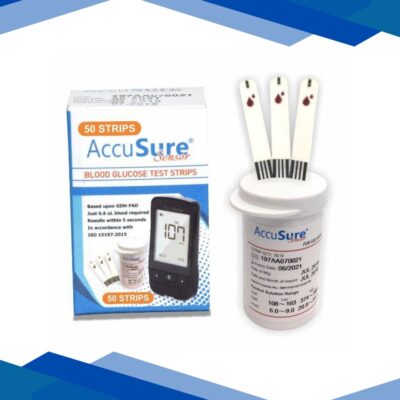 AccuSure Sensor Gluco Test Strip 50’s
