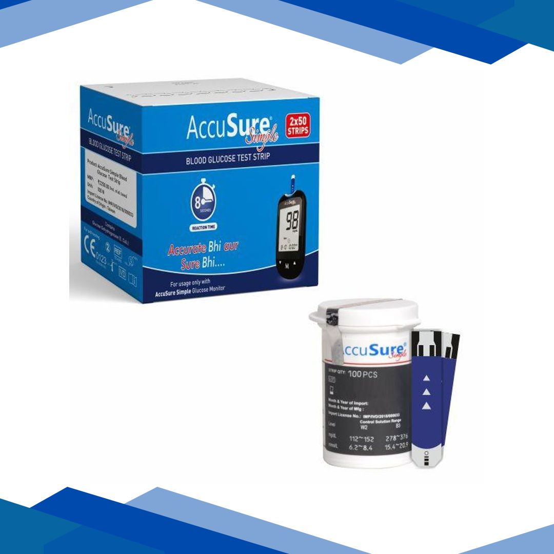 AccuSure Simple Gluco Test Strip 100’s