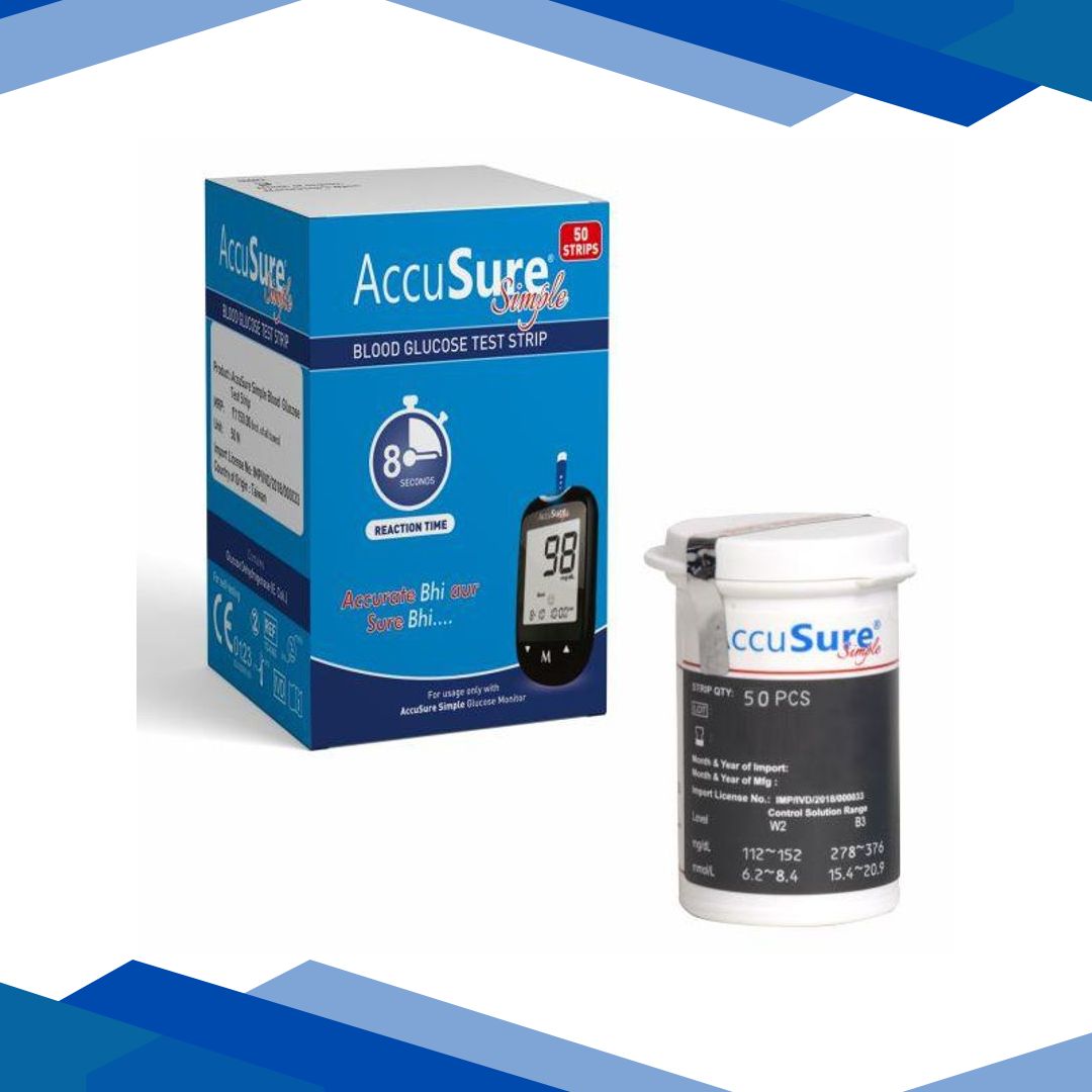 AccuSure Simple Gluco Test Strip 50’s
