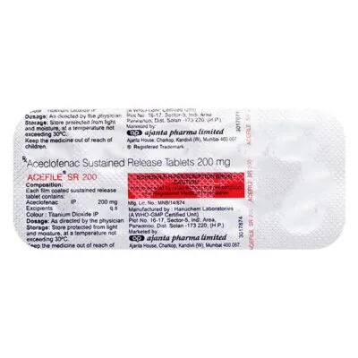 ACEFILE SR 200mg Tablet 10’s