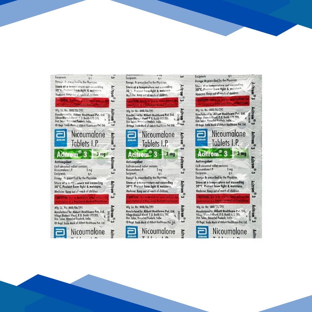 Acitrom 3mg Tablet 30’S