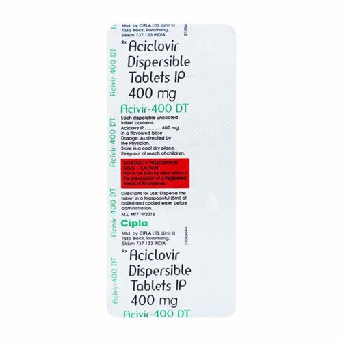 Acivir DT 400mg Tablet 5'S