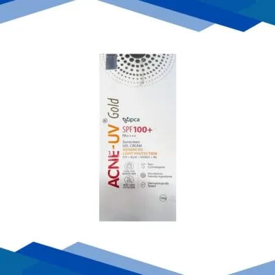 ACNE UV GOLD SPF 100+ PA++++ ADVANCED LIGHT PROTECTION UV+BLUE+VISIBLE +IR SUNSCREEN GEL Cream 100g