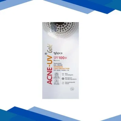 ACNE UV GOLD SPF 100+ PA++++ ADVANCED LIGHT PROTECTION UV+BLUE+VISIBLE +IR SUNSCREEN GEL Cream 50g