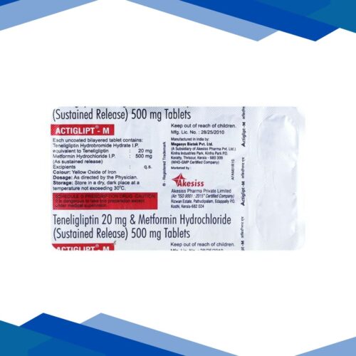 ACTIGLIPT M 1000mg Tablet 10’s