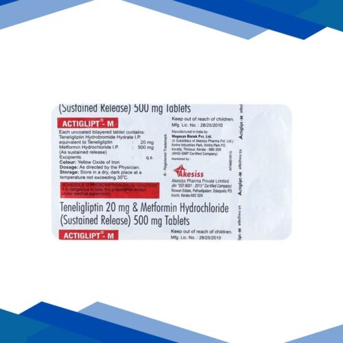 Actiglipt M 20/500mg Tablet 10’S