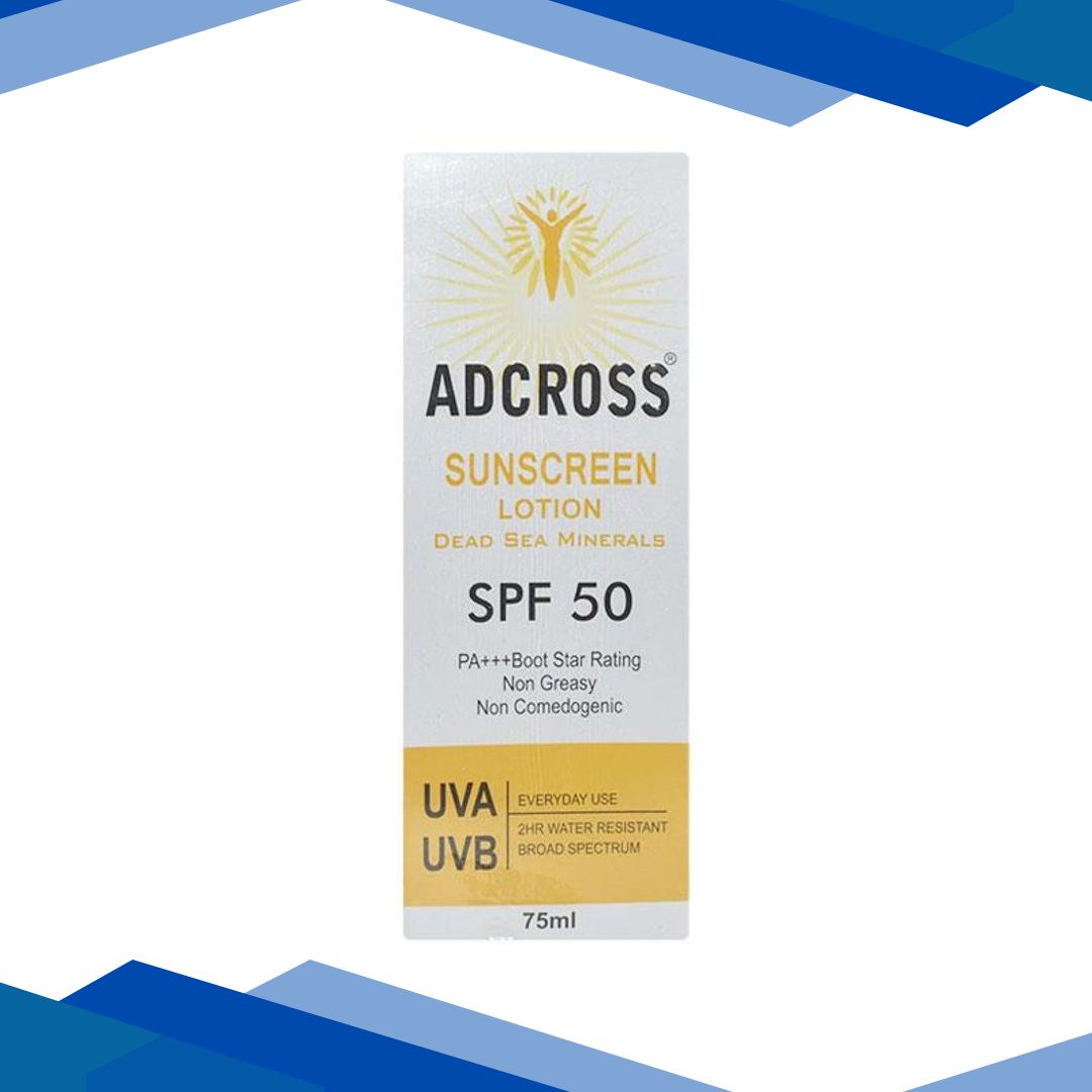 ADCROSS SPF 50 PA+++ SUNSCREEN Lotion 75ml