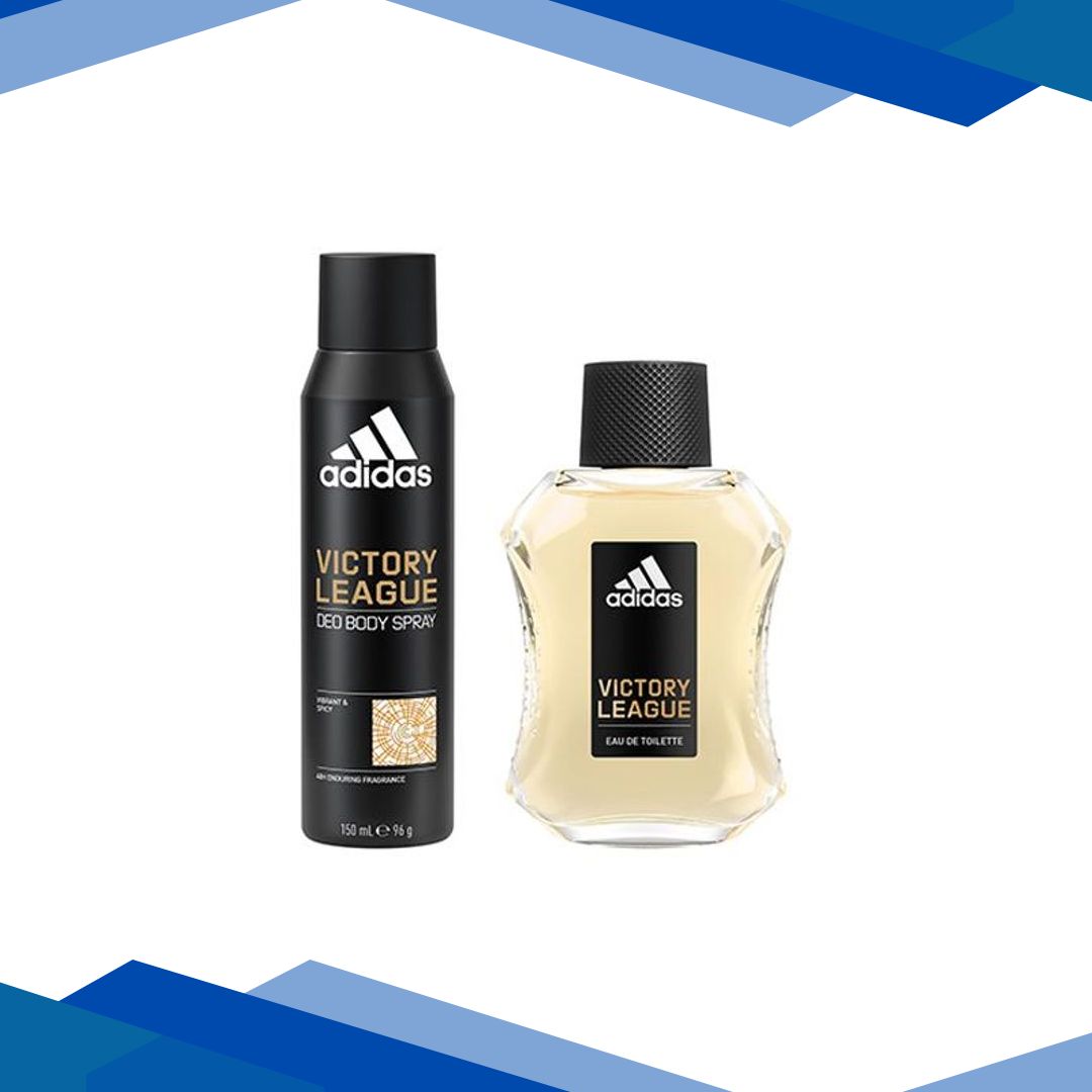 Adidas Victory League Eau De Toilette 100ml + Deodorant Spray 150ml 2’s