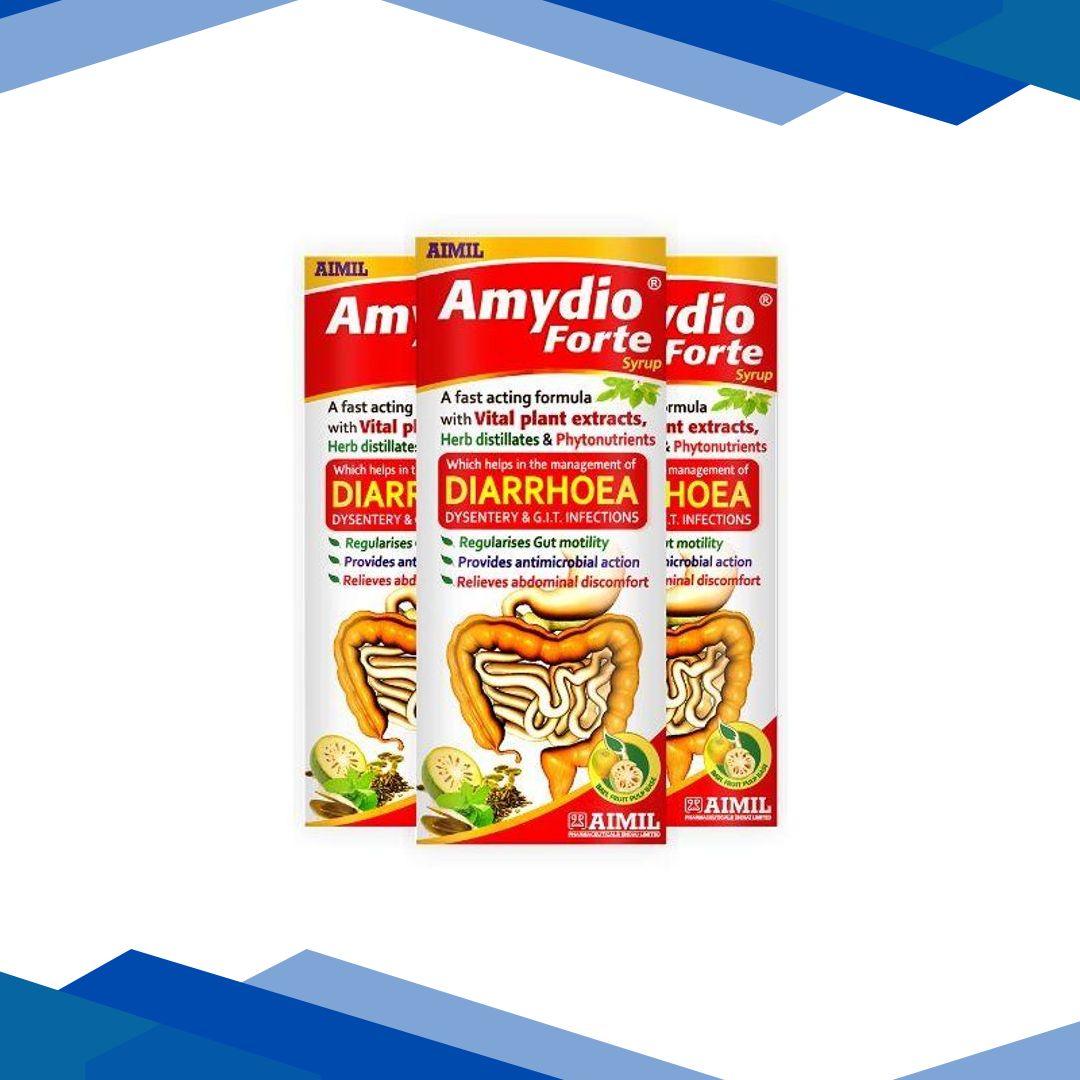 Aimil Amydio Forte Syrup (Pack of 3 x 100 ml)