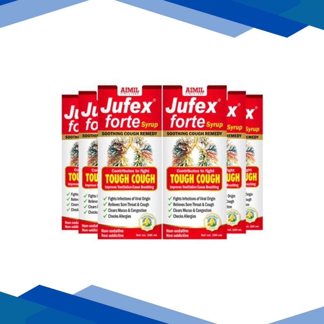 Aimil Jufex Forte Syrup (Pack of 6 x 100 ml)