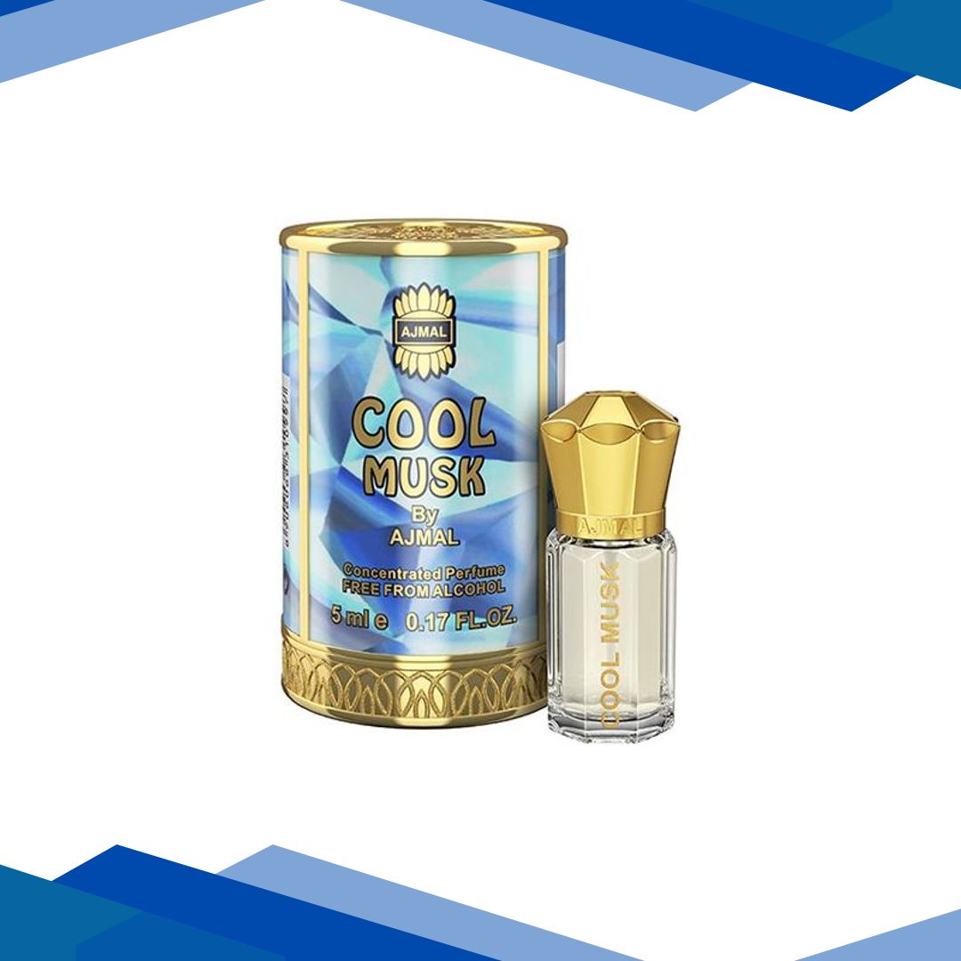 Ajmal Cool Musk Concentrated Perfume Free From Alcohol for Unisex 5 ml