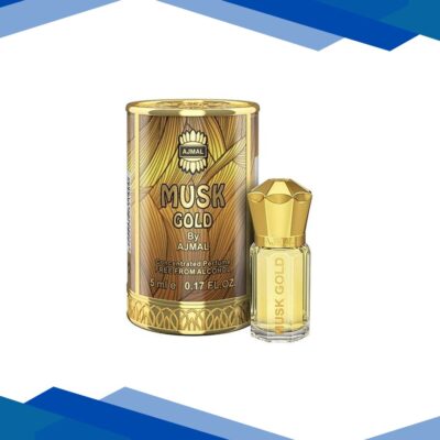 Ajmal Musk Gold Concentrated Perfume Free From Alcohol for Unisex 5 ml