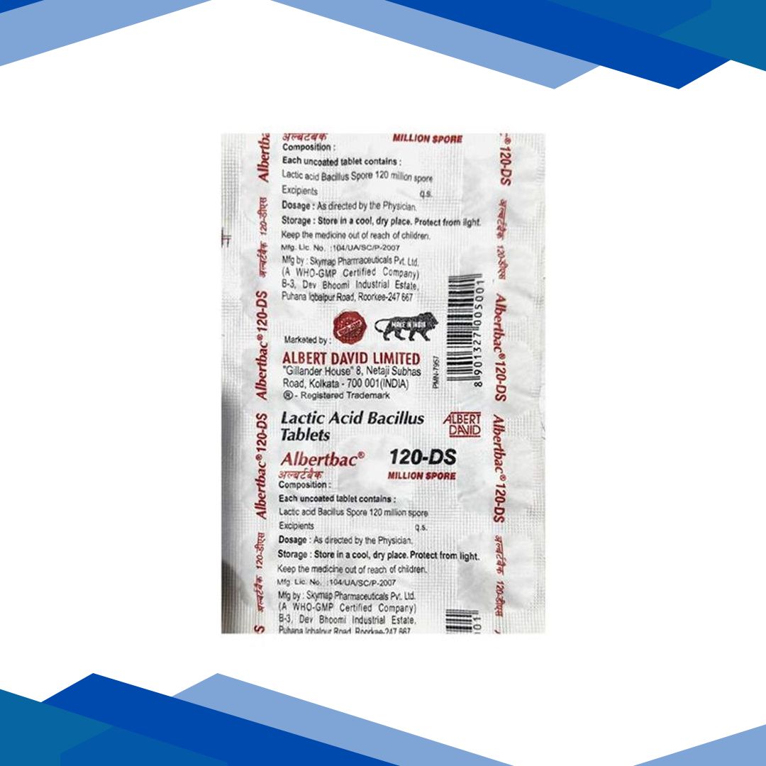 ALBERTBAC 120 DS Tablet 15’s