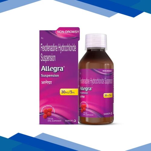 Allegra Raspberry Vanilla Flavour Suspension 100ml