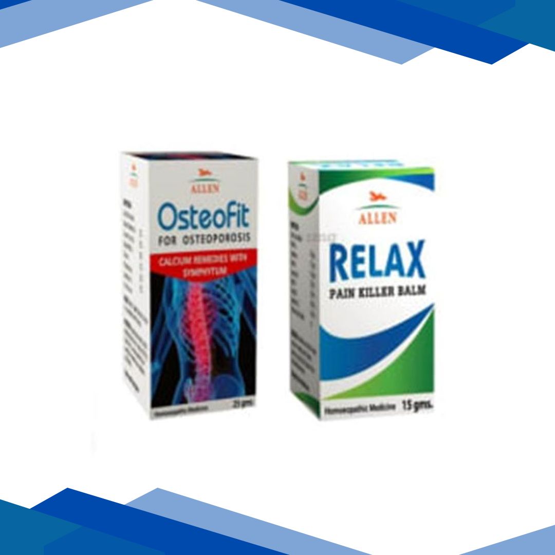 Allen Anti Osteoporosis Combo Pack (Osteofit Tablet + Relax Pain Killer Balm)