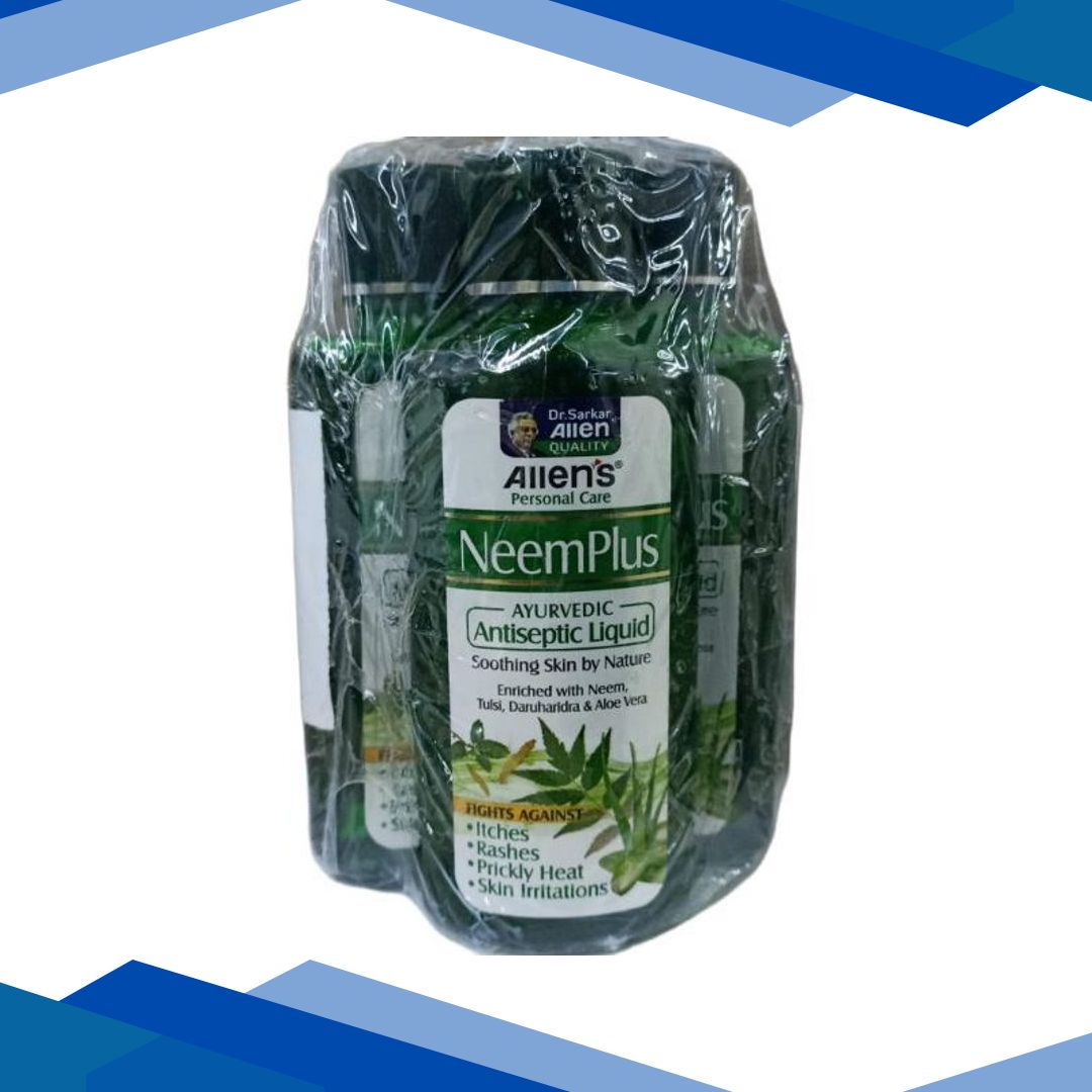 Allen Neem Plus Antiseptic Liquid (Pack of 3 x 100 ml)