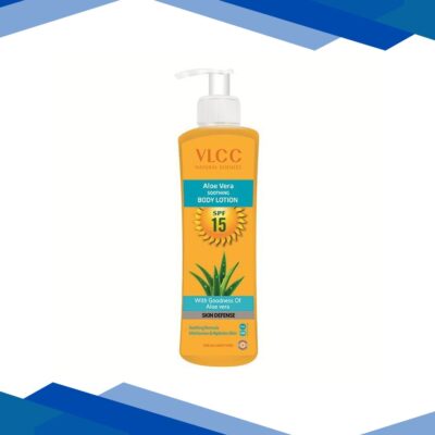 Aloevera Soothing Body Lotion with Goodness Of Aloe Vera Skin Defense SPF 15 for All Skin Types 350ml