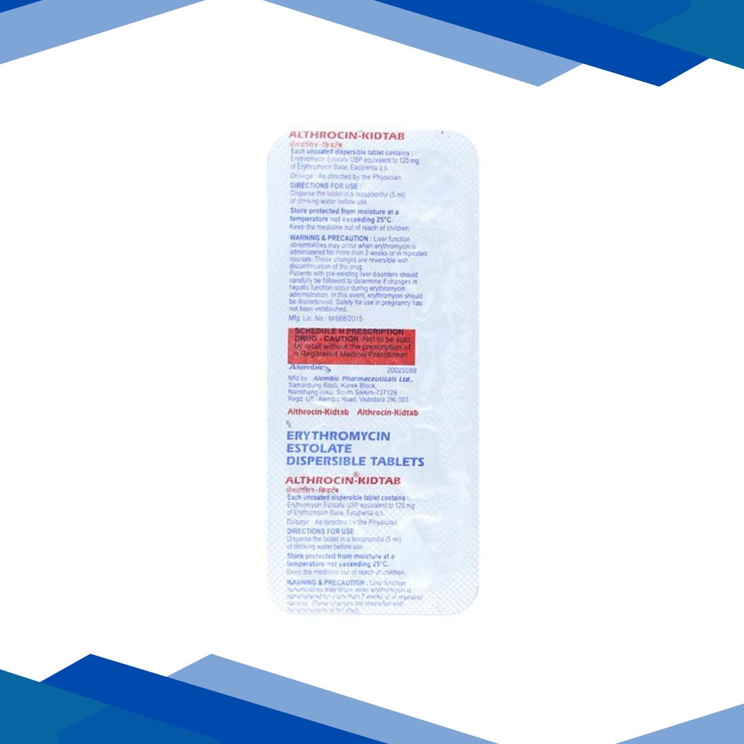 Althrocin Kidtab Tablet 10 ‘S