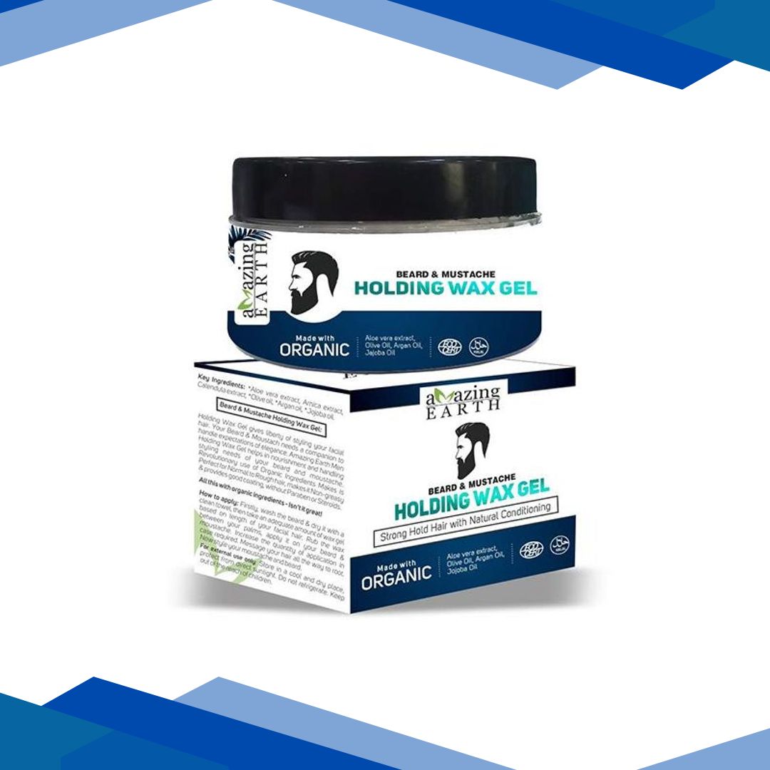 Amazing Earth Beard & Mustache Holding Wax Gel 50 gm