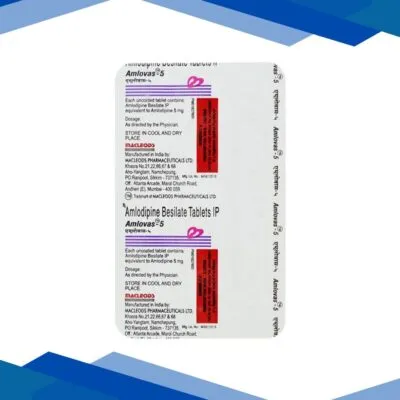 Amlovas 5mg Tablet 15’S