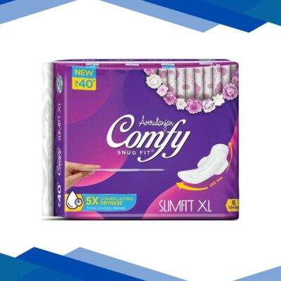 Amrutanjan Comfy Slimfit Sanitary Napkin XL 6’s