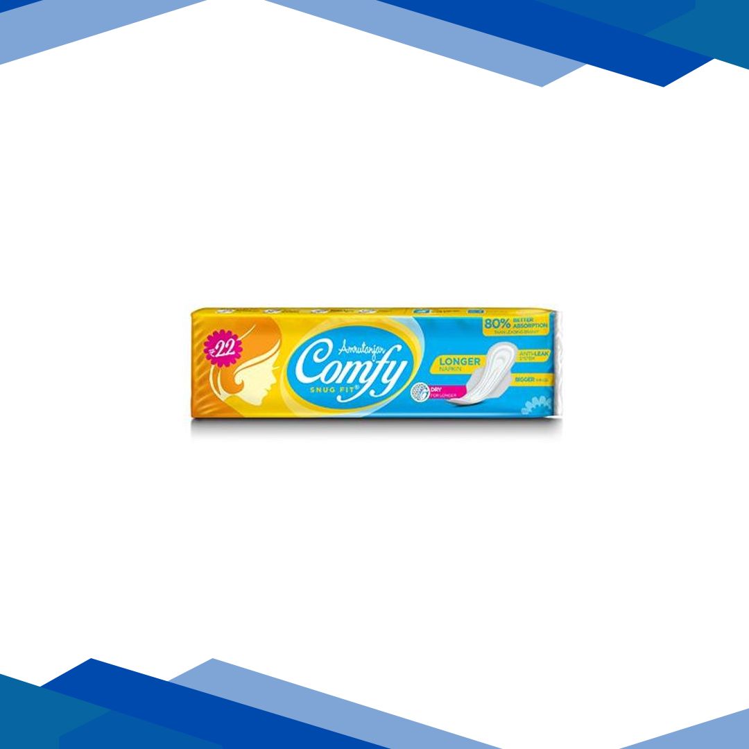 Amrutanjan Comfy Snug Fit Sanitary Pads – Regular 6’s