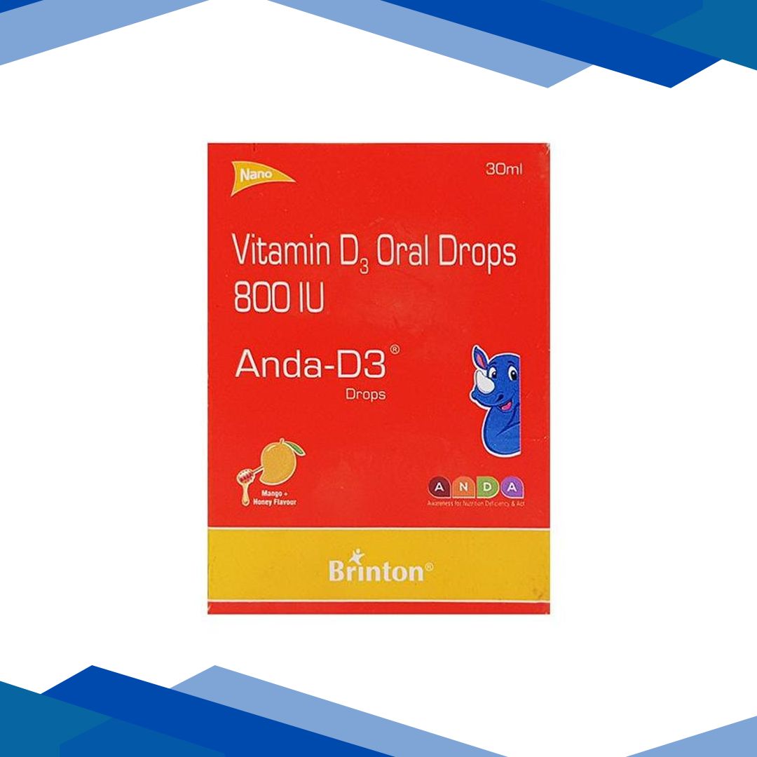 Anda D3 Mango + Honey Flavour Drops 30ml