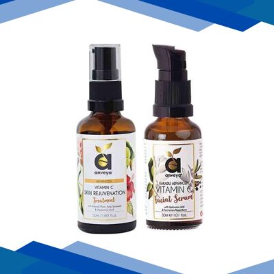 Anveya Advanced Vitamin C Facial Serum & Vit C Skin Rejuvenation Cream 110 ml
