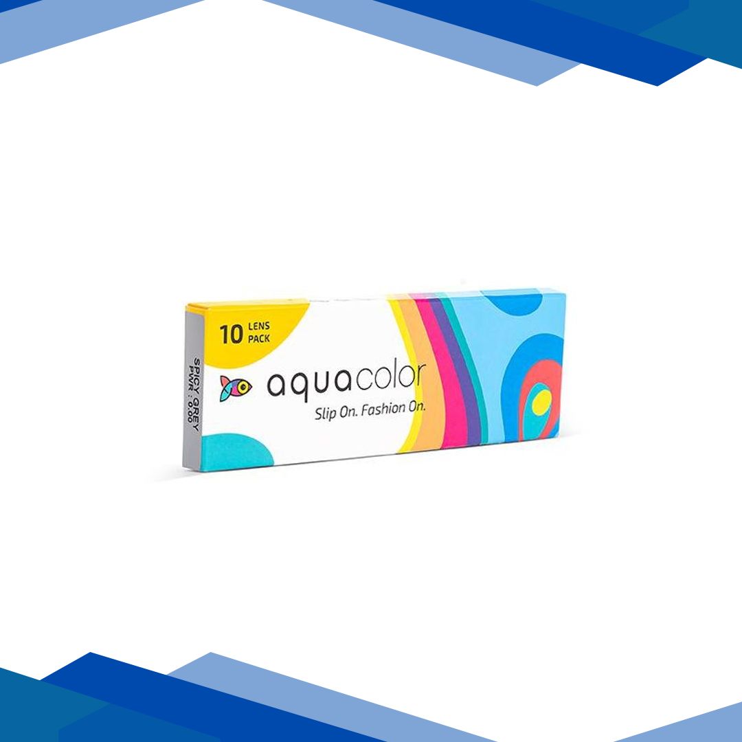 Aquacolor Color Contact Lenses Pack (5 Pair)- Spicy Grey 1’s