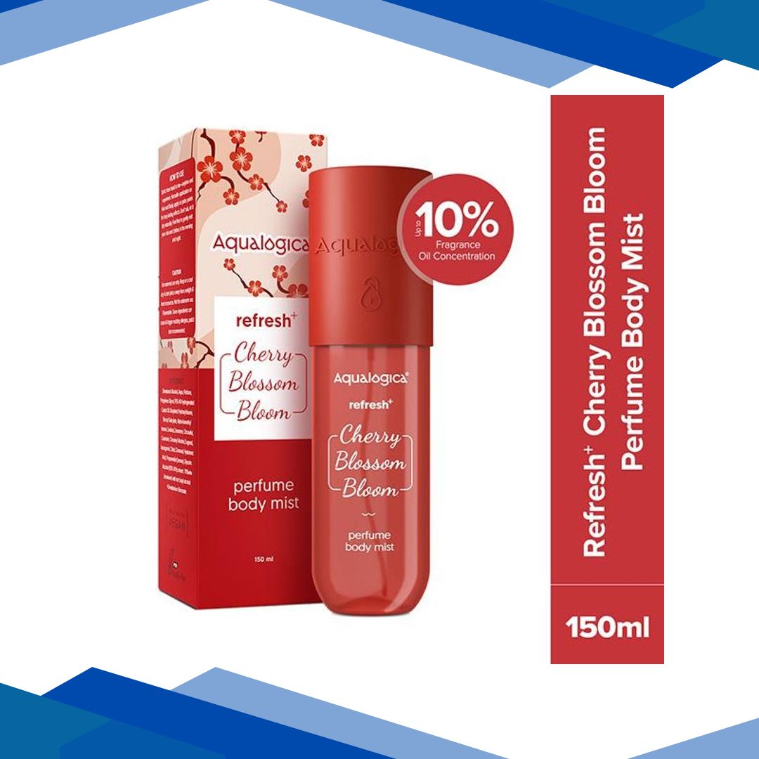 Aqualogica Refresh+ Perfume Body Mist – Cherry Blossom Bloom 150 ml