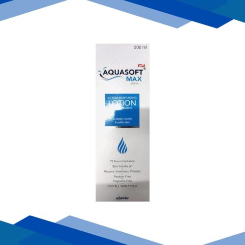 AQUASOFT MAX NEW INTENSE MOISTURISING WITH CERAMIDE 72 HOURS HYDRATION Lotion 200ml