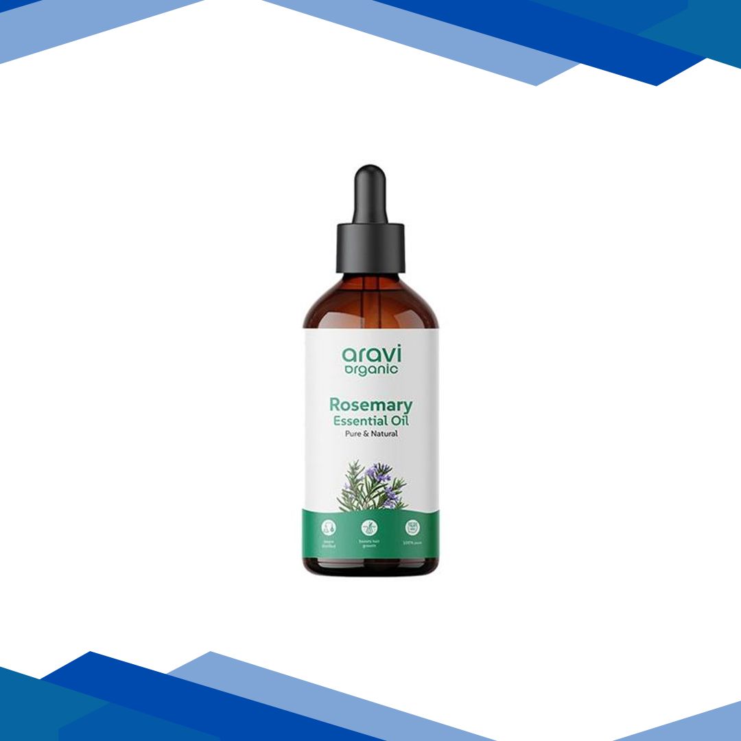 Aravi Organic 100% Pure Natural Rosemary Essential Oil For Hair Growth and Nourish Skin 100 ml
