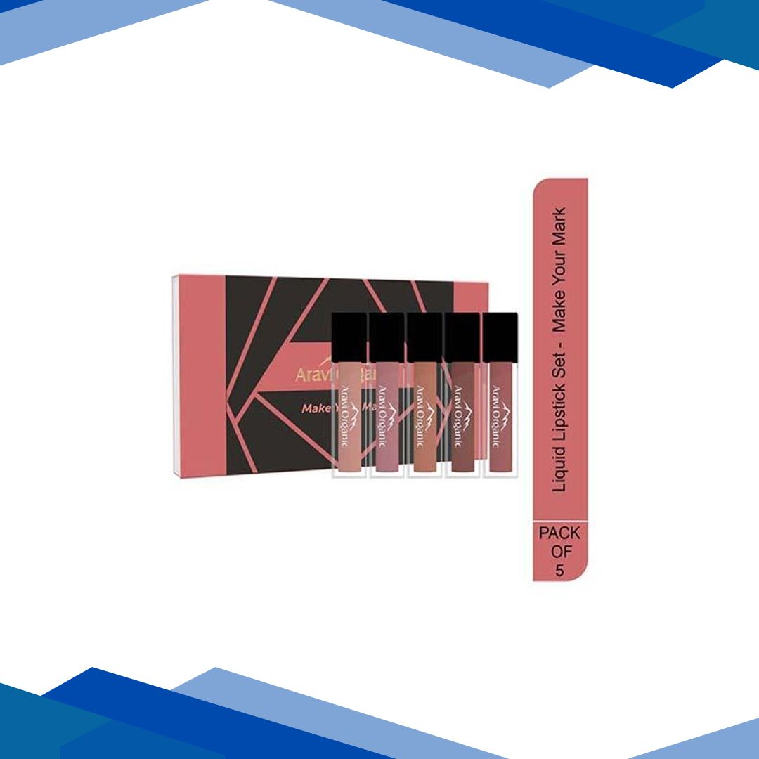 Aravi Organic Long Lasting Ultra Smooth Matte Liquid Lipstick – Make Your Mark 7.5 ml