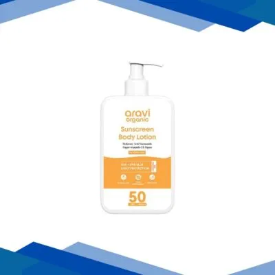 Aravi Organic Spf 50++++ Sunscreen Body Lotion For Naturally Nourish With Uva-B Protection 200 ml