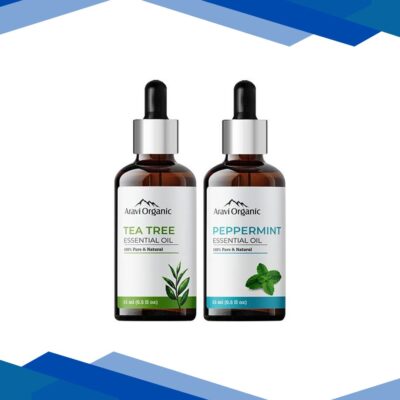 Aravi Organic Tea Tree and Peppermint Essential Oil 100% Pure Oil 30 ml