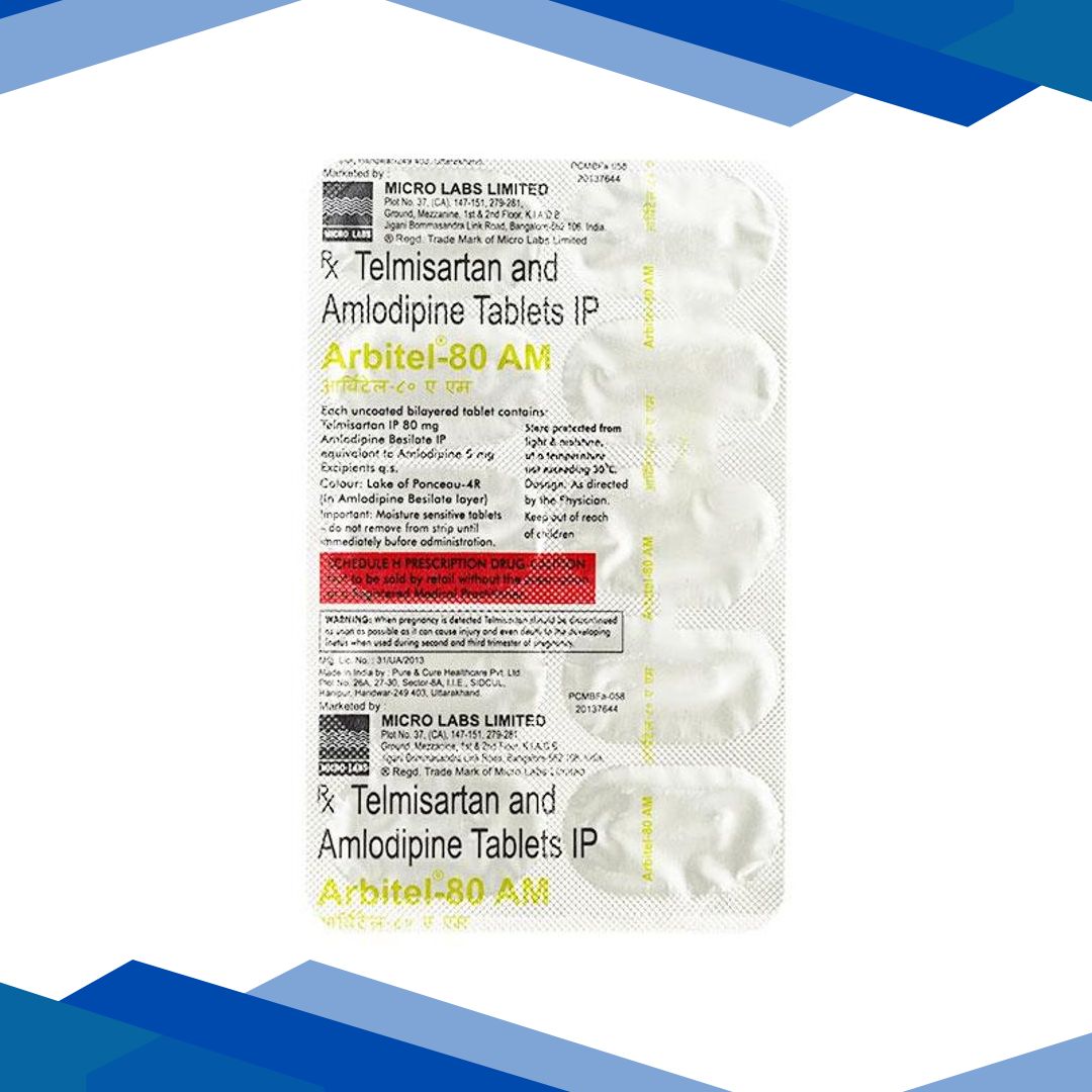 Arbitel AM 80mg Tablet 10’S