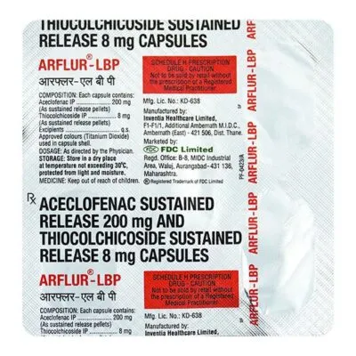 Arflur Lbp 200/8mg Capsule 5’S