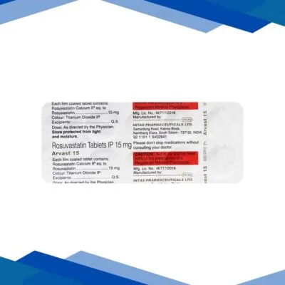 Arvast 15mg Tablet 10’S