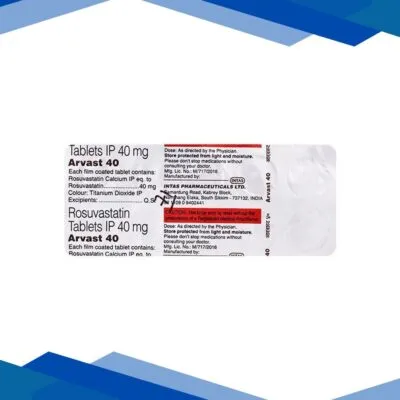 Arvast 40mg Tablet 10’S