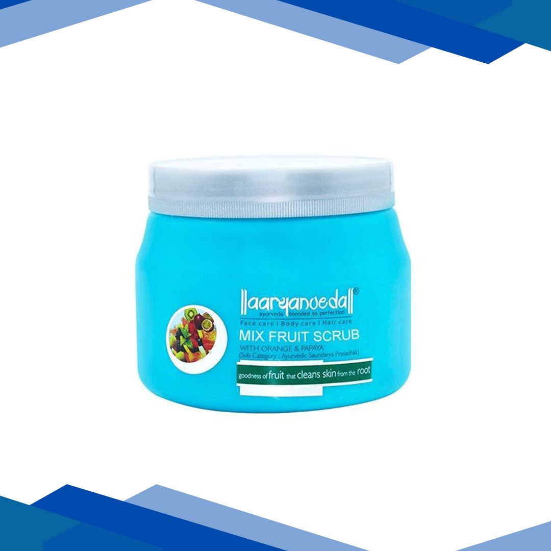 Aryanveda Mixed Fruit Face Scrub – Kiwi & Passion Fruit 400 gm