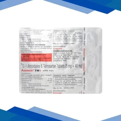 Asomex TM 5mg Tablet 15’S