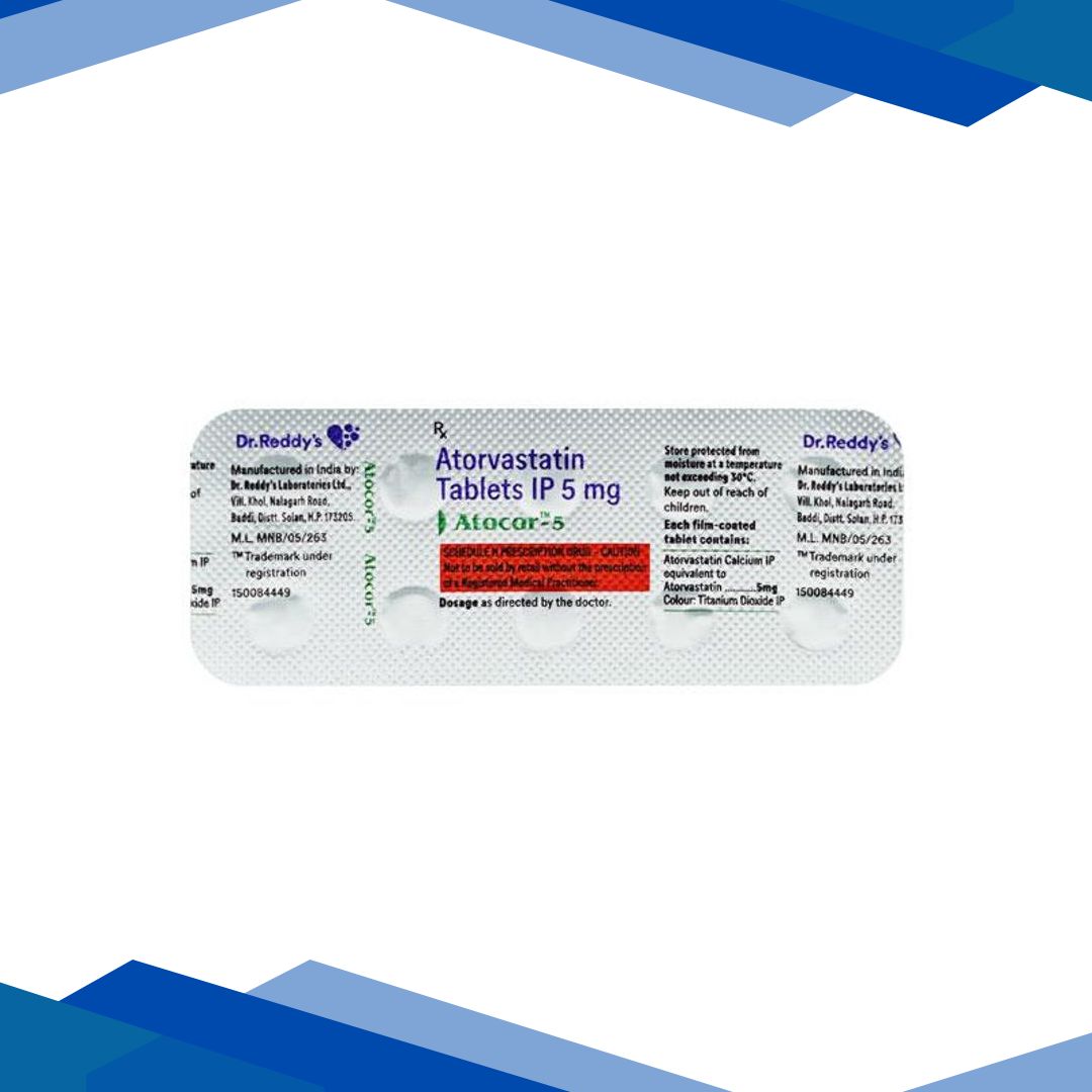 Atocor 5mg Tablet 10’S
