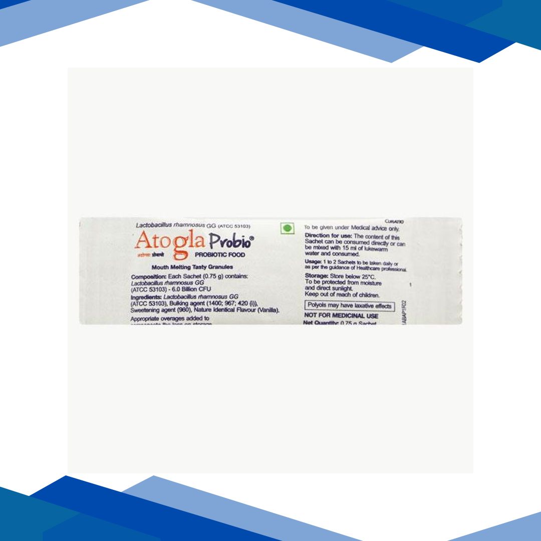 ATOGLA PROBIO Vanilla Flavoured Sachet 0.75gm