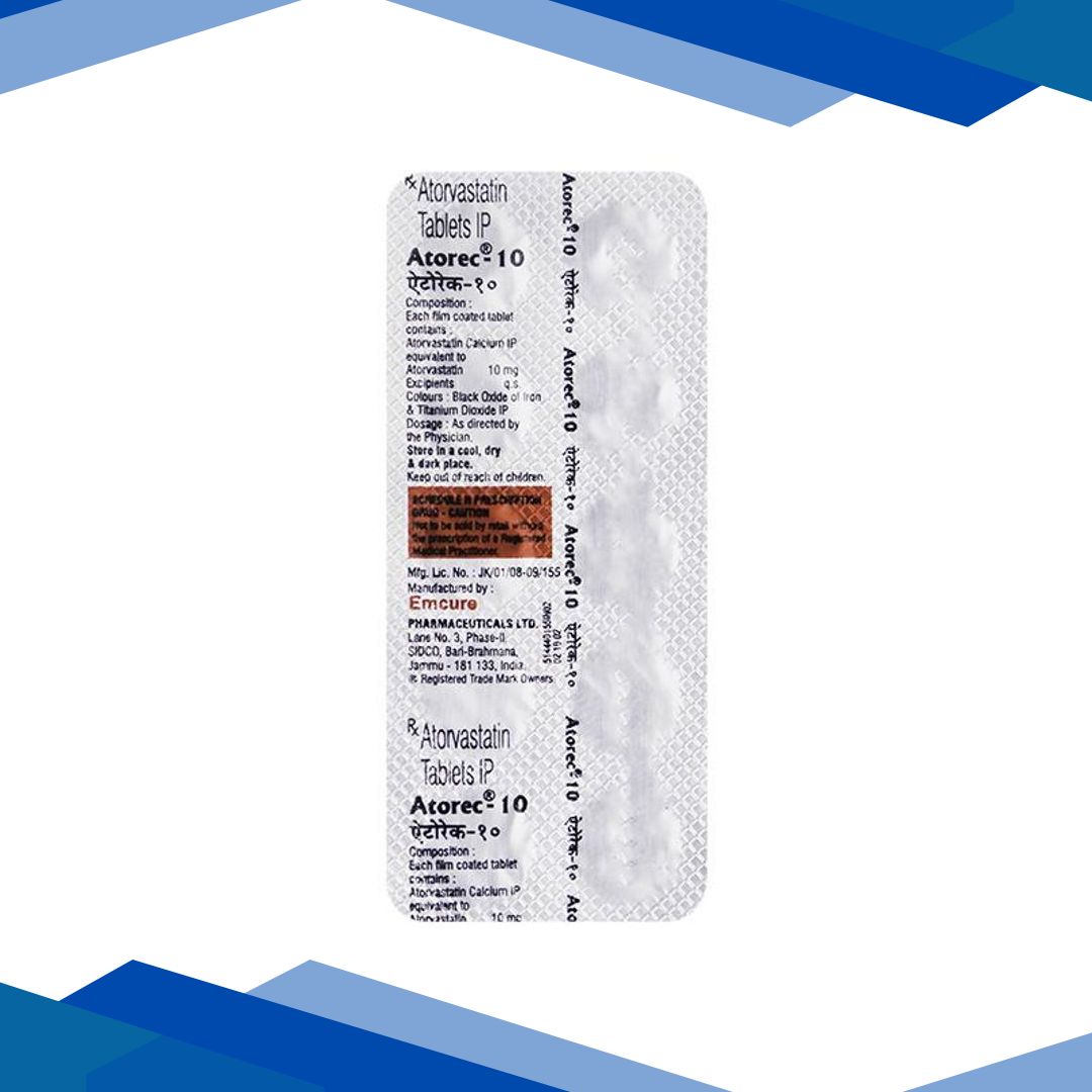 Atorec 10mg Tablet 10’S