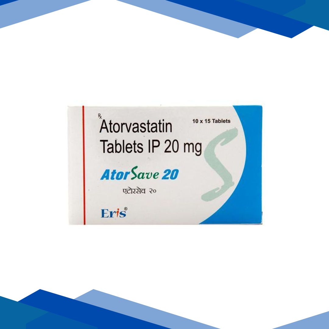 Atorsave 20mg Tablet 15’S