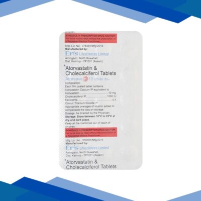Atorsave D 10mg Tablet 15’S
