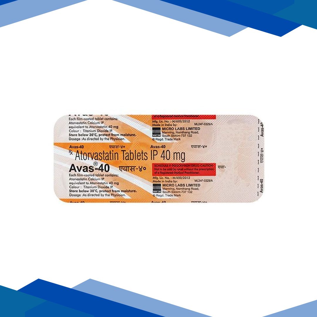Avas 40mg Tablet 10’S